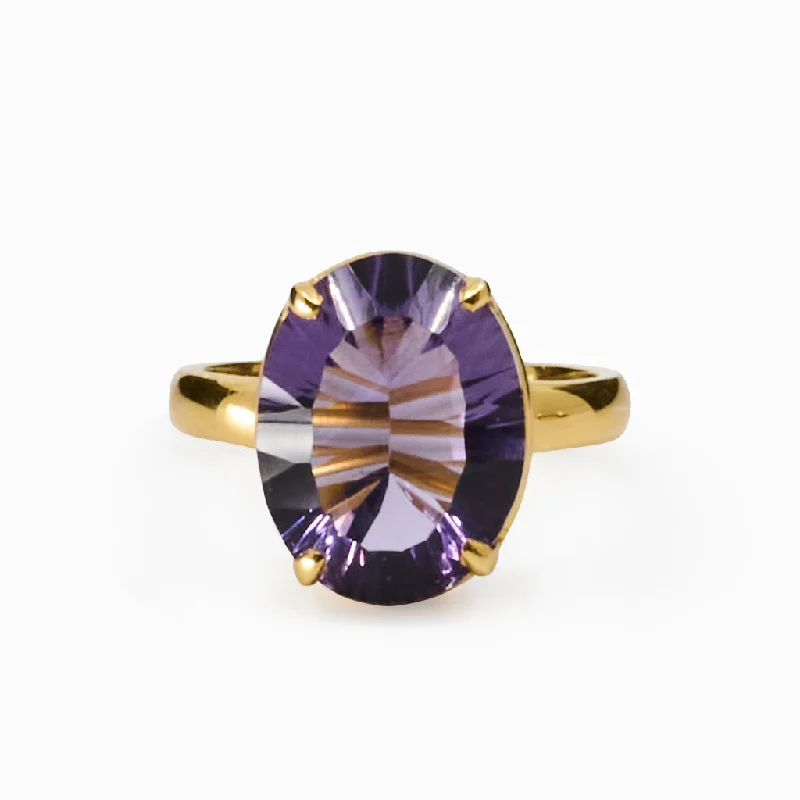 Sleek form rings-Amethyst Ring