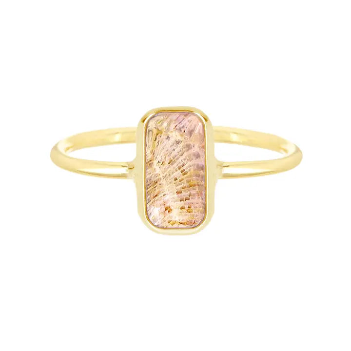 Fox design rings-Lily Fossil Petite Rectangle Ring