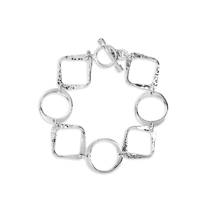 Sterling Silver Squircle Bracelet