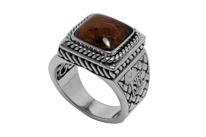 Vintage deco rings-Coklat Ring