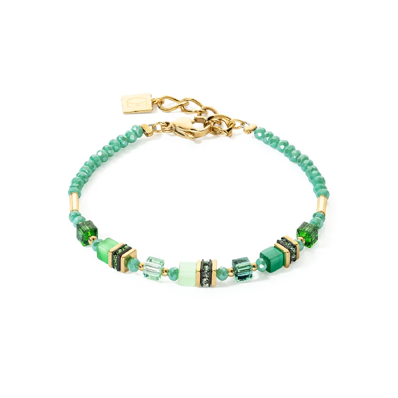 Coeur De Lion Green Mini Cubes Bracelet