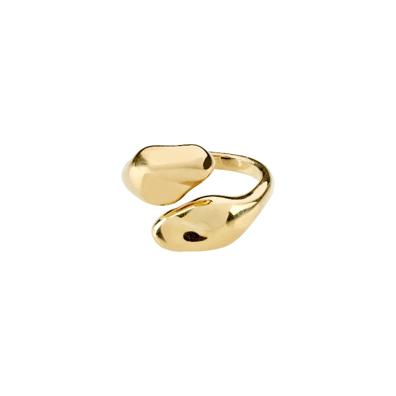 Light clay rings-CHANTAL ring gold-plated