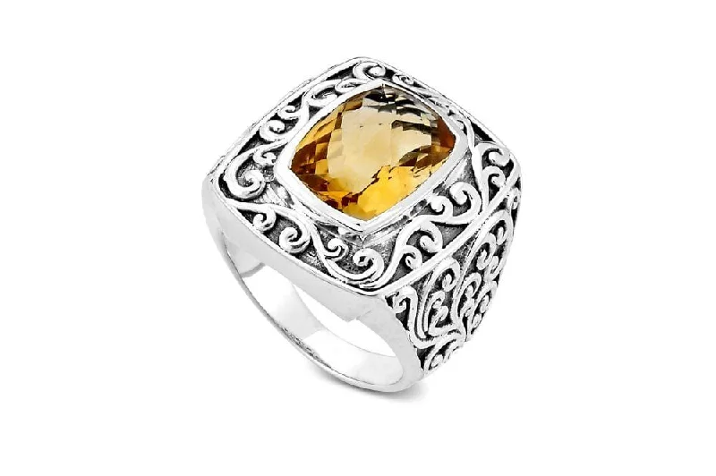 Secure clasp rings-Chloe Ring- Citrine