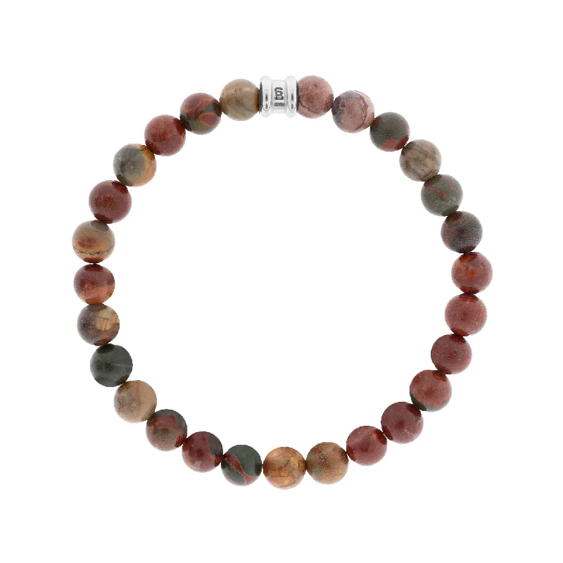 Cherry Creek Jasper Gemstone Beaded Bracelet