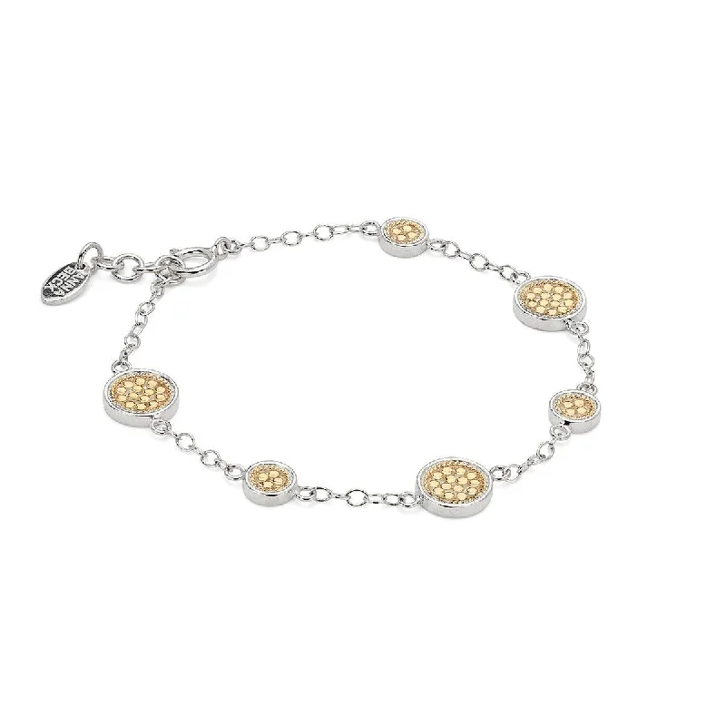 Anna Beck Classic Station Bracelet - Gold & Silver