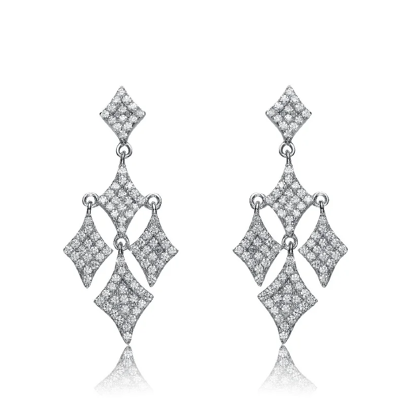 Radiant star earrings-Céline Argyle Chandelier Statement Earrings