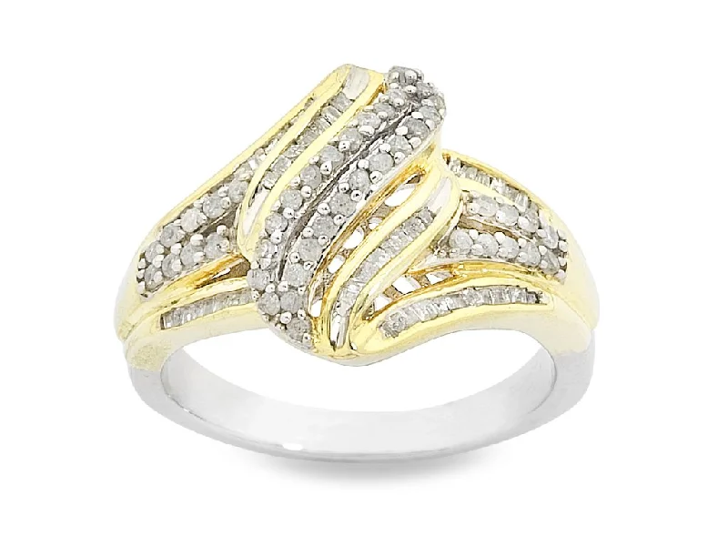 Blended metal rings-1/2ct Of Diamonds Ring