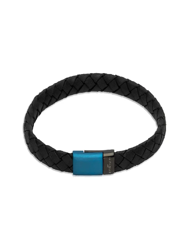 Unique & Co Black Leather Bracelet - Various Colours