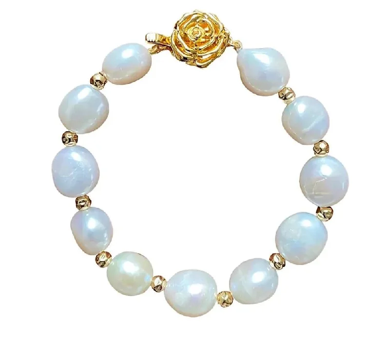 Yaron Morhaim Gold Spellbinder Baroque Pearl Bracelet