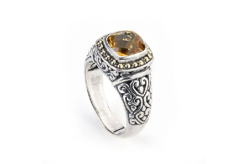 High band rings-Zion Ring- Citrine