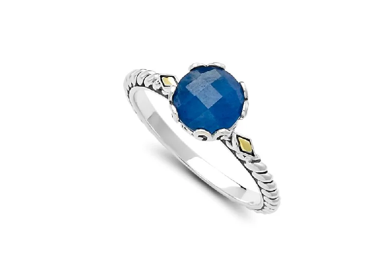 Hope charm rings-Glow Ring- Blue Sapphire