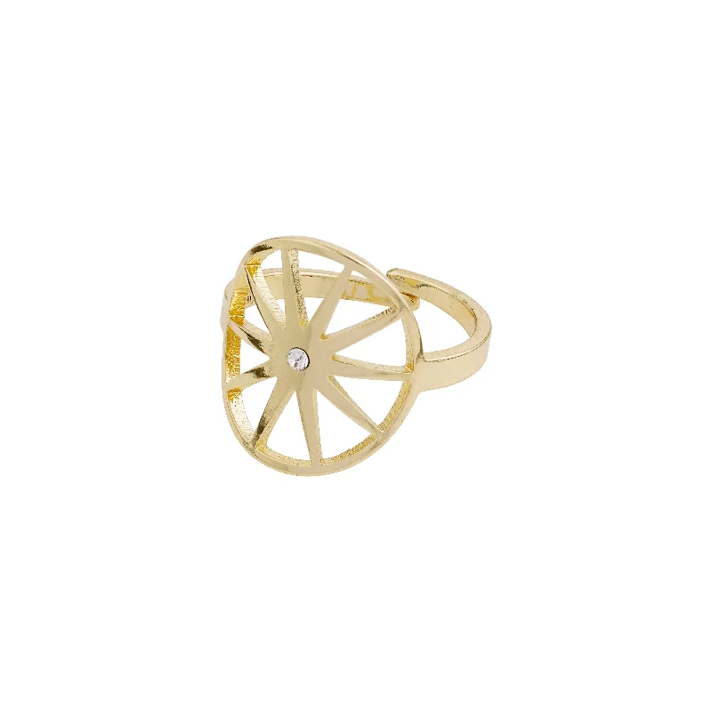 Cotton cord rings-KAYLEE ring gold-plated