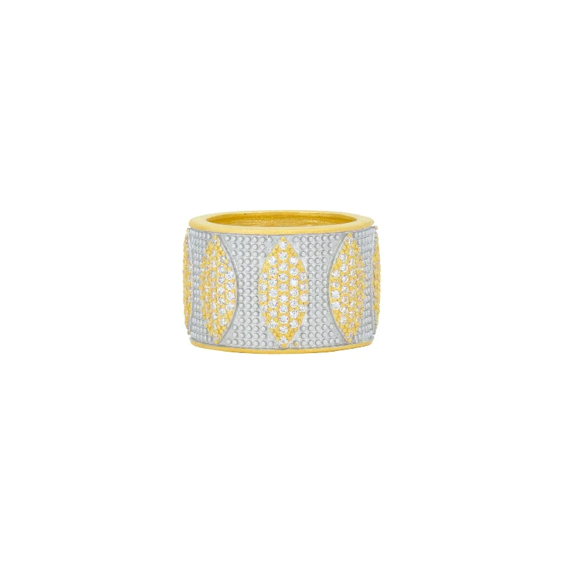 Light clay rings-Brooklyn In Bloom Wide Band Ring