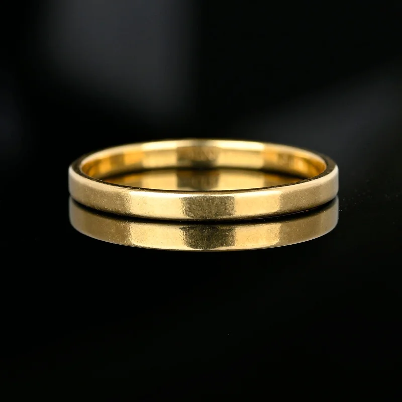 Victorian style rings-Vintage 14K Gold Stacking Wedding Ring Band