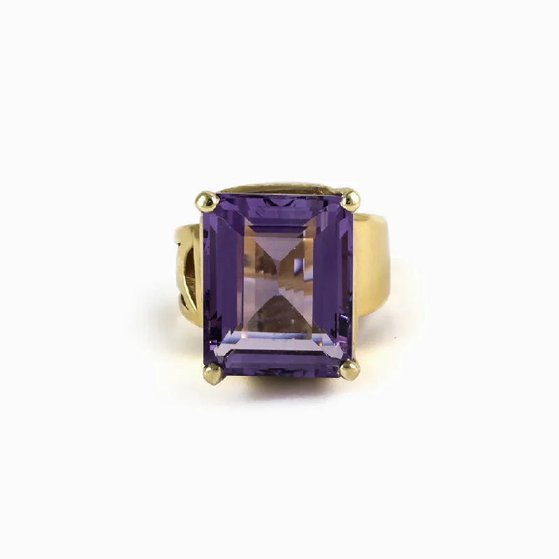 Topaz gem rings-Amethyst Ring