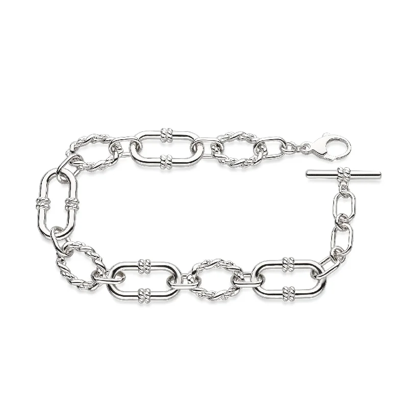 Kit Heath Silver Rope Link Duo Grande Chain Bracelet