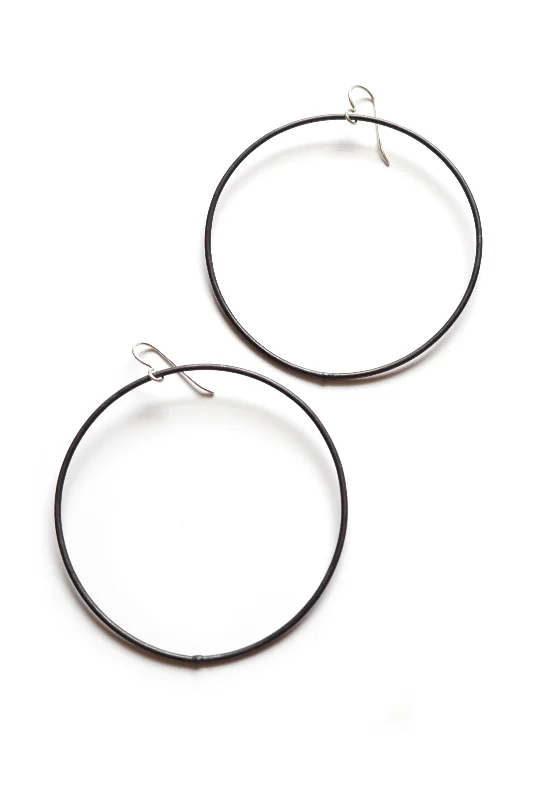 Java tile earrings-extra large Evident earrings in steel