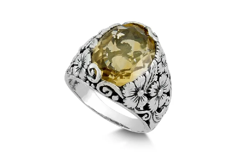 Hope charm rings-Empung Ring- Citrine